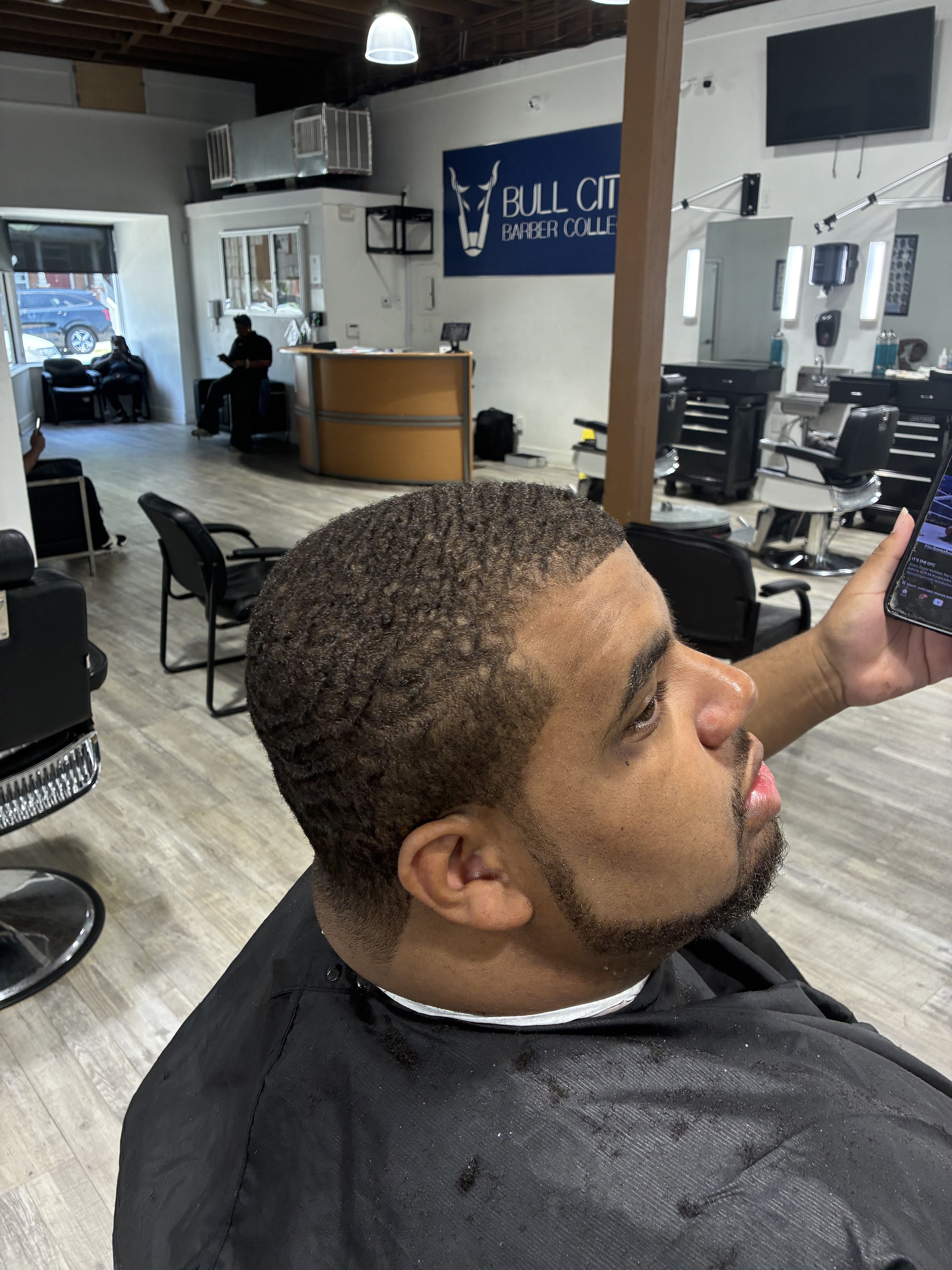 Fresh haircut and beard detail