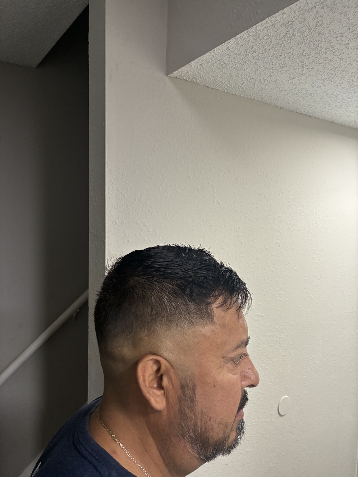 Sharp fade and beard